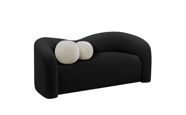 Cali Black Loveseat
