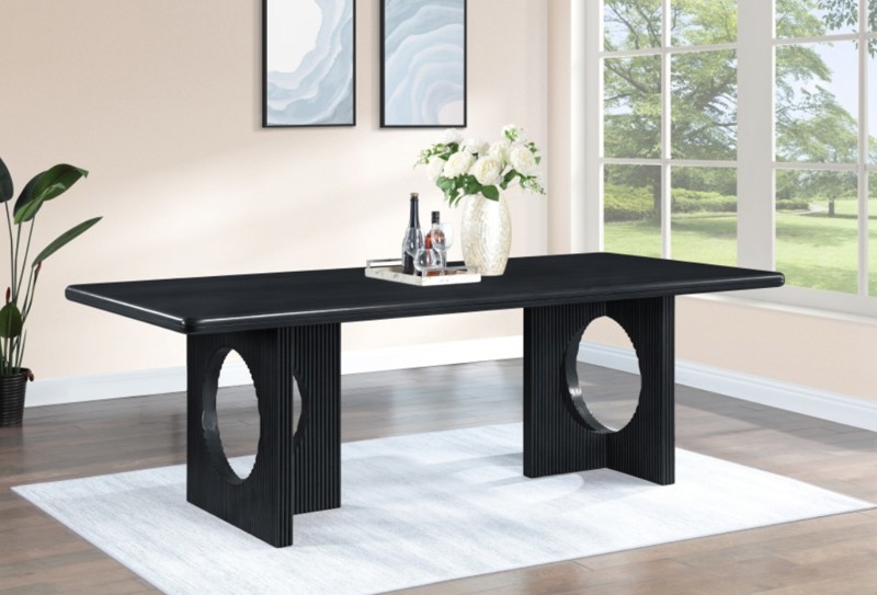 Vista Black Dining Table 